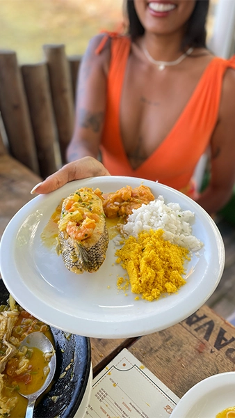 Moqueca deliciosa no Mahi Mahi Salvador