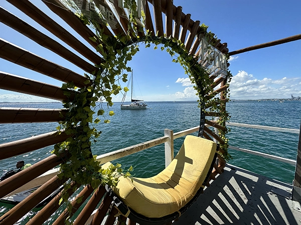 Espaço instagramável no Mahi Mahi Salvador